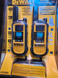 Brand new Dewalt heavy duty 22 channel walkie-talkie  DXFRS800