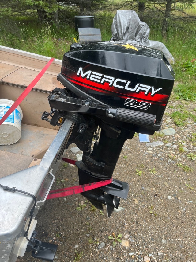 14 ft aluminum boat 15 Hp mercury Powerboats & Motorboats Thunder