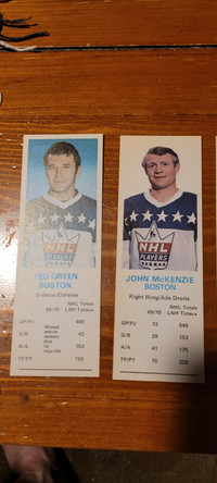 1969 Boston hockey cards 