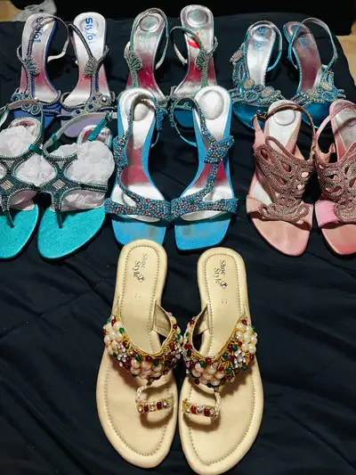 Brand new and unworn beautiful wedding shoes, heels and sandals!, View more