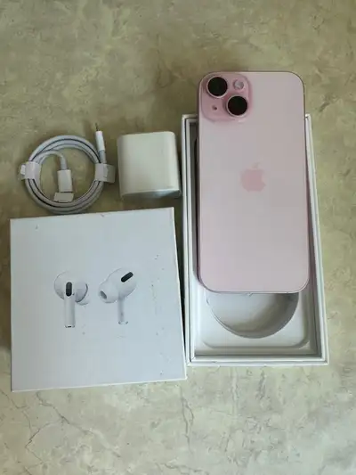 iPhone 15 256GB ESIM - AIRPODS - FAST CHARGER & DELIVERY, View more