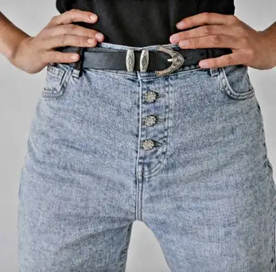 Ba&sh Jeans Bijoux Button Fly, View more