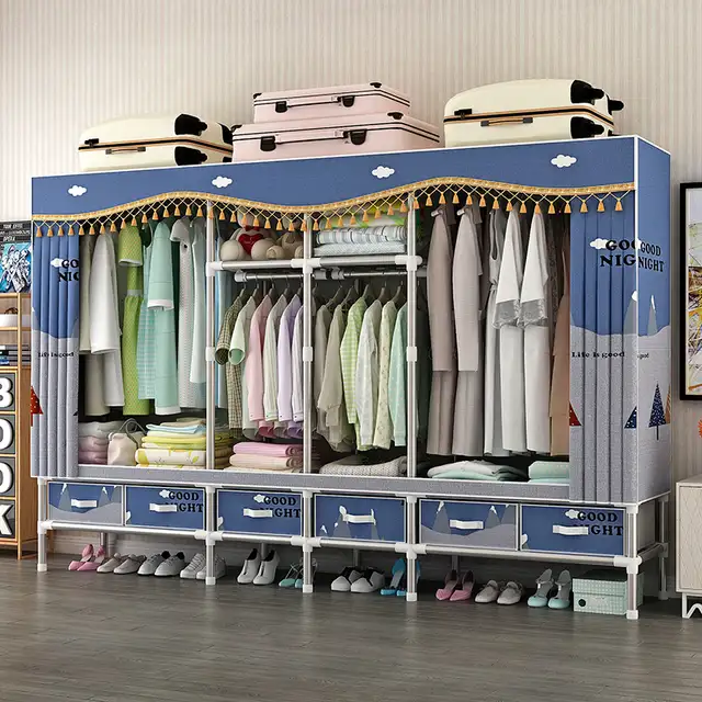 2.4M  Steel Frame with 25MM Steel Pipes Drawer-Style Closet in Dressers & Wardrobes in Oakville / Halton Region - Image 4