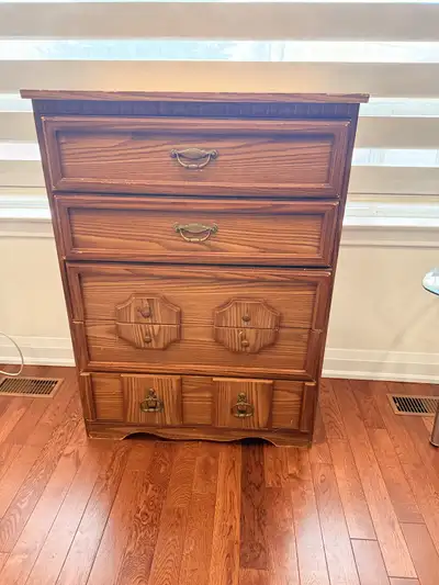 Wood dresser for sale as is , View more