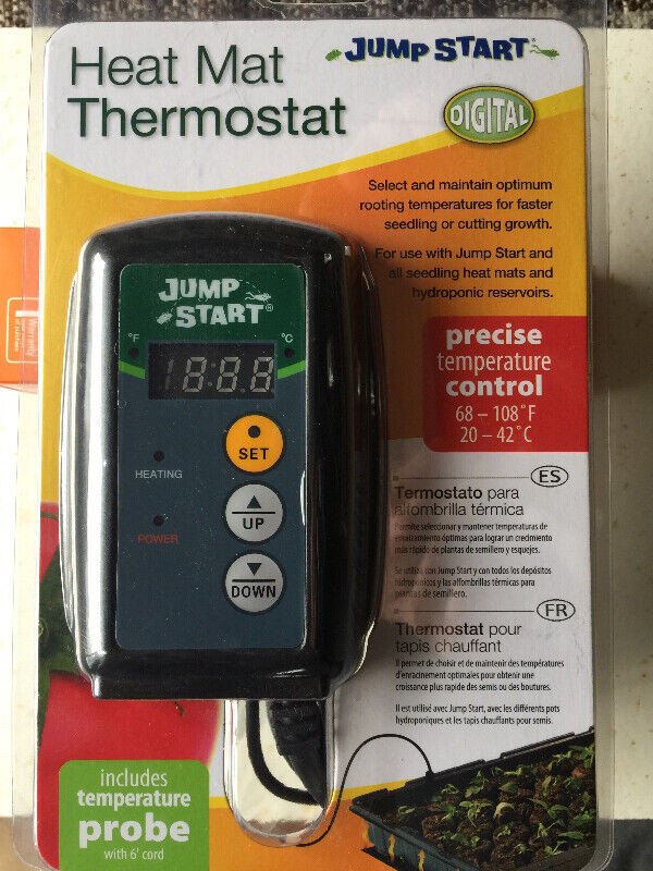 heat mat thermostat with sensor probe...Brand New in General Electronics in Vernon
