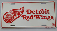 NHL Detroit Red Wings Metal License Plate 