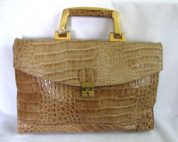 VINTAGE SNAKE SKIN LIKE FINISH PURSE..Made in Italy...EXCELLENT