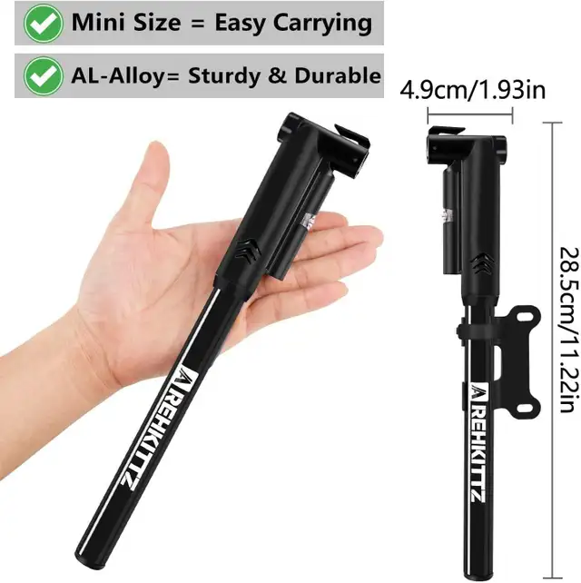 Pompe à Vélo Bike Pump with Gauge 120 psi in Clothing, Shoes & Accessories in City of Montréal - Image 6