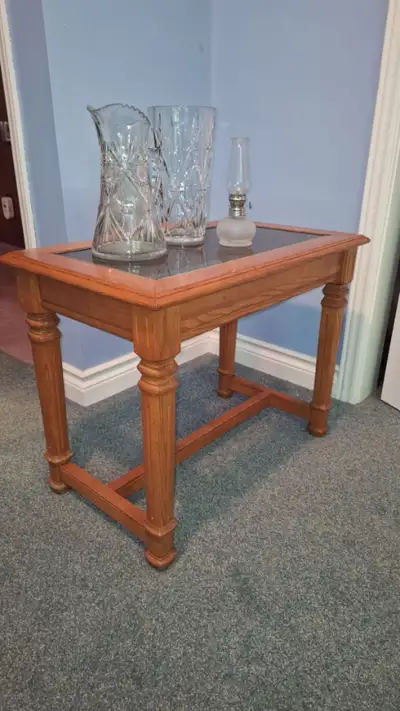 Pull up style coffee table w/ matching side tables, View more