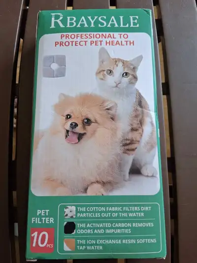 Keep your pet's water clean with these new RBAYSALE pet fountain filters. Each filter features a tri...