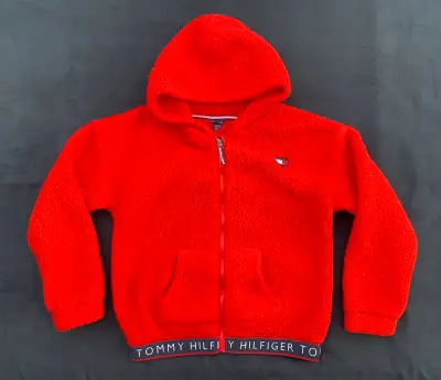 Tommy Hilfiger Girls Fleece Jacket  Red Full Zip Size XL (16), View more