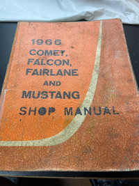 1966 MUSTANG COMET FALCON FAIRLANE FACTORY SHOP MANUAL #M1284