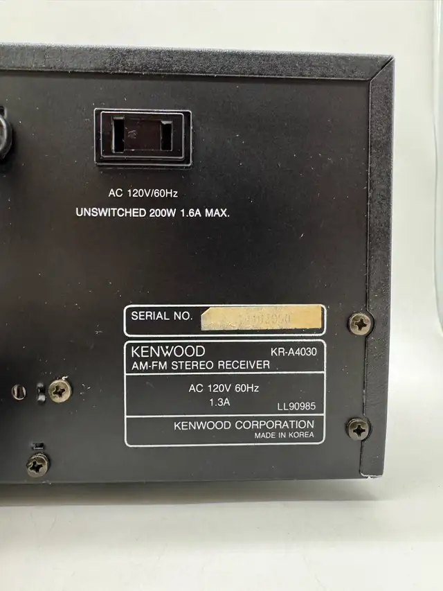 Kenwood KR-A4030 AM/FM Stereo Receiver Tested Working in Stereo Systems & Home Theatre in City of Toronto - Image 10