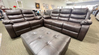 Recliner Sofa and loveseat , choclate