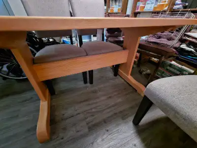 Solid Oak Rectangular Table, View more