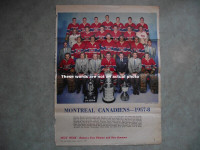 STAR WEEKLY MONTREAL CANADIENS 1957-58 TEAM PHOTO
