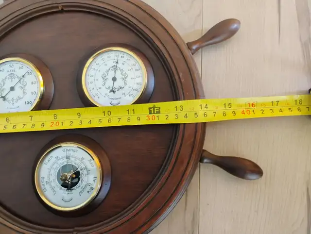 Vintage Nautical Ship's Wheel Weather Station, Shediac NB in Other in Moncton - Image 7