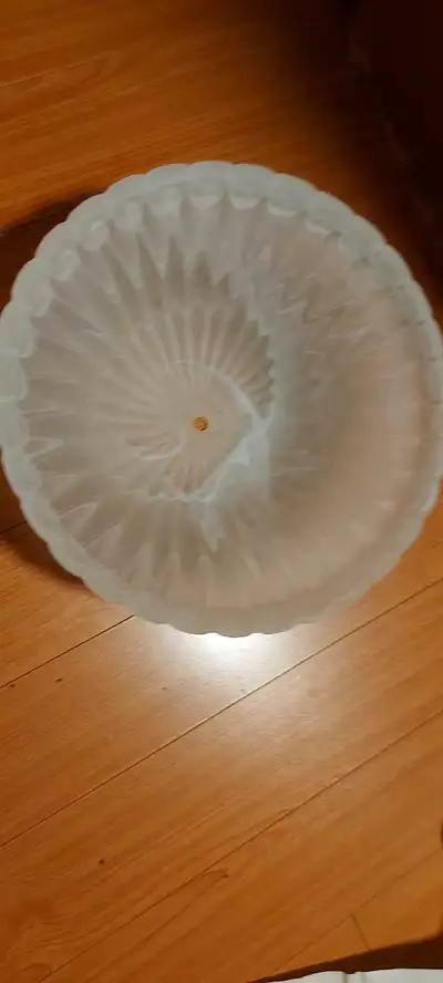 Vintage Frosted  Glass Bowl Light Fixture, View more