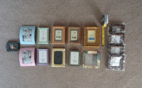 17 Assorted Mini Picture Frames - all NEW