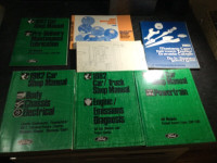 1982 Ford Manuals Mustang Lincoln T-bird Fairmont Zephyr Cougar
