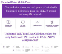 Exclusive offer: Mobile CAN-US plans 100GB for $55/month
