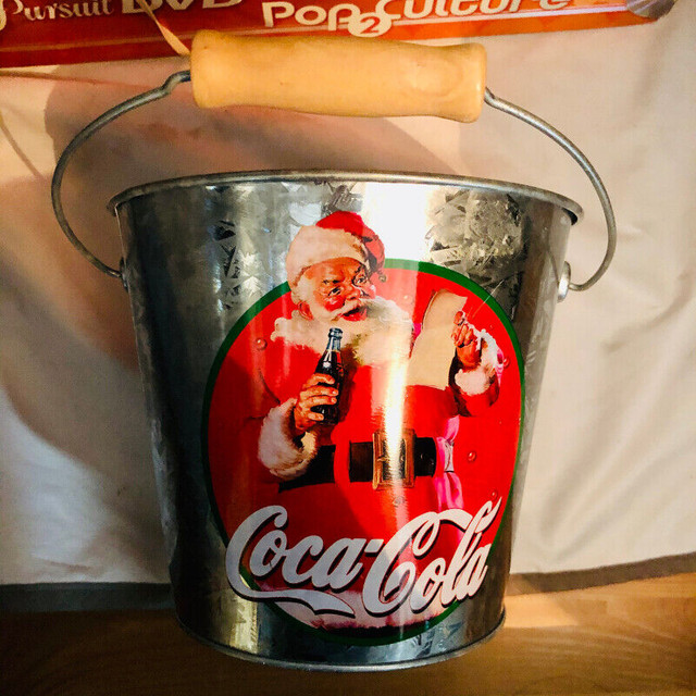 Coca Cola Galvanized Collectible Metal Tin Ice Bucket VTG RARE dans Art et objets de collection  à Ville de Montréal - Image 2