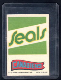 1974-75 Topps Team Cloth Stickers #6 Golden Seals/Canadiens
