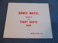 THE TUBBY BOOTS SHOW-DUNES MOTEL-1960/70S SOUVENIR PHOTO FRAME