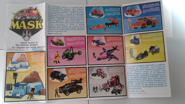 M.A.S.K.  comic booklets/picture sheet/ top piece VTG in Toys & Games in City of Toronto - Image 3