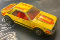 Hot Wheels Ford Mustang Turbo 1979 Yellow Made in Hong Kong