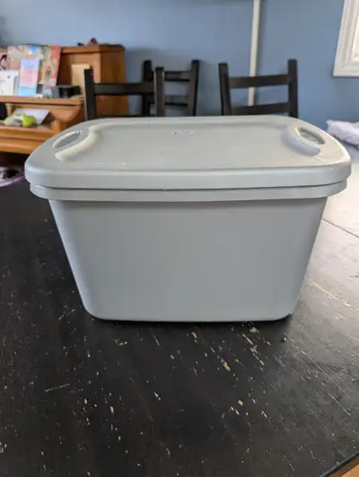 I have a Sterlite plastic storage bin for sale in Southwest Edmonton — near Southgate Mall. Comes wi...