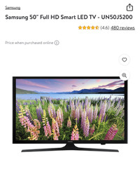 Samsung Smart TV 50” 1089p