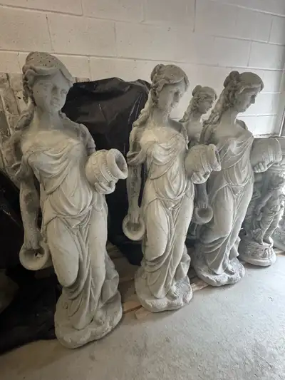 concrete Roman maiden statue , View more