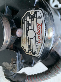 Tamper vintage electric AC motor