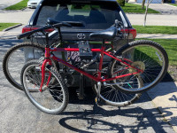 Two bikes and a bike carrier 