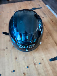 HJC Black Motorcycle helmet