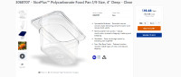 Carlisle Clear 1/9 size food pan!!