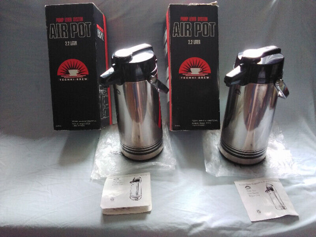 2  Techni•Brew 2.2 liter Air Pots (coffee/tea pots) in Kitchen & Dining Wares in Saint John