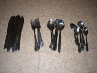 LOT USTENSILES COUTEAU FOURCHETTE CUILLERE KNIFE FORK SPOON