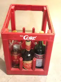Sturdy plastic bottle crates for storage or transport
