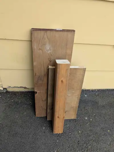 Pressure treated lumber ends. Free, View more