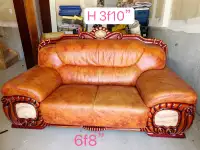 two big leather sofa