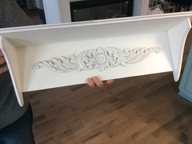 New, White Wooden Wall Shelf in Home Décor & Accents in Cape Breton