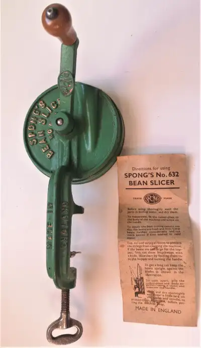 Antique Cast Iron Spong's Green Bean Slicer No632, View more