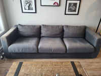 Ikea 3 seater couch - black/greyDivan sofa Ikea - noir/gris