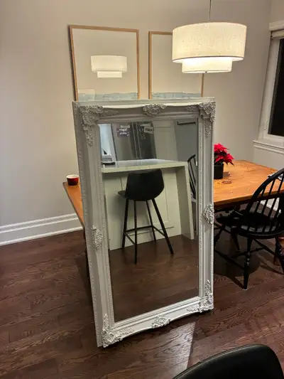 Large White Decorative Mirror, View more