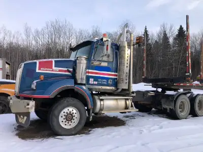 For Sale: 2006 Western Star Tridem Logging Truck & 2016 Centerline Quad Axle Semi Trailer. Asking $9...