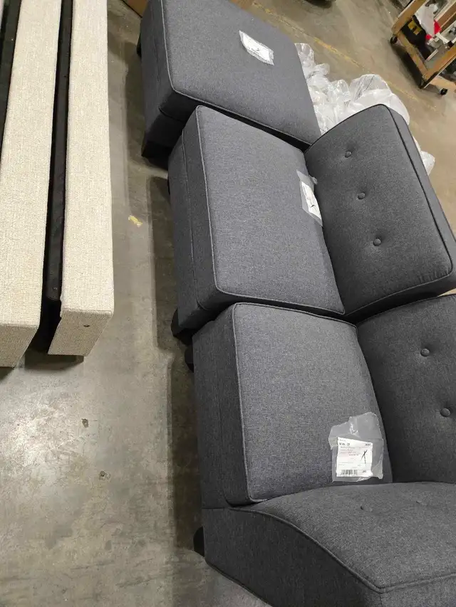 Sectional pieces plus ottoman  in Multi-item in Dartmouth - Image 2