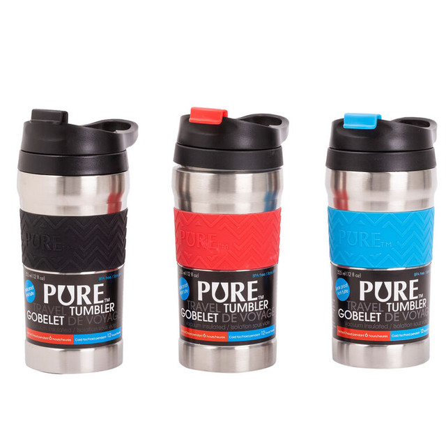 PURE Stainless Steel Vacuum Insulated Travel Tumbler, 12 oz in Other in Downtown-West End - Image 3