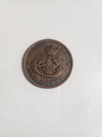 1857 Bank of Upper Canada One Penny Token
